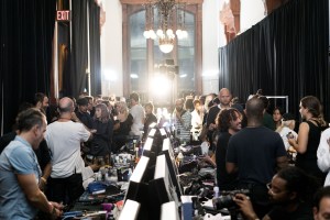 Backstage at Tom Ford RTW Spring 2018
