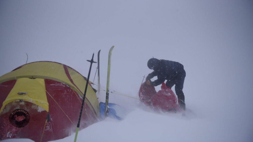 Alex Bellini on his adventure crossing Vatnajokull.