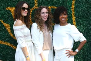 Abigail Spencer, Regina King and guestVeuve Cliquot Polo Classic, Inside, Los Angeles, USA - 14 Oct 2017