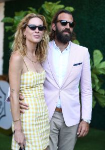 Erin Wasson and guestVeuve Cliquot Polo Classic, Inside, Los Angeles, USA - 14 Oct 2017