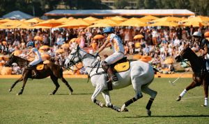 Delfina Blaquier, Nacho FiguerasVeuve Cliquot Polo Classic, Inside, Los Angeles, USA - 14 Oct 2017