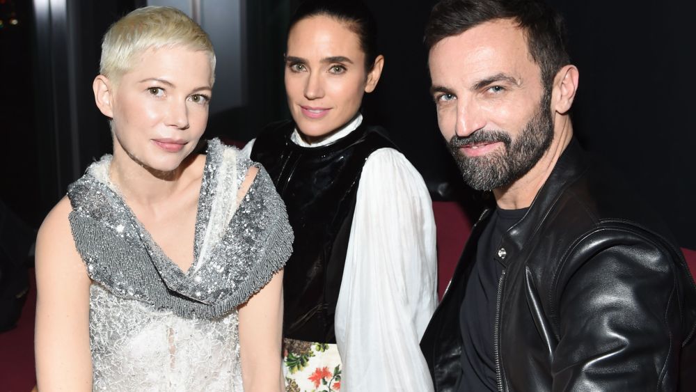 Michelle Williams, Jennifer Connelly and Nicolas GhesquièreLouis Vuitton 'Volez, Voguez, Voyagez' exhibition opening, After Party, New York, USA - 26 Oct 2017