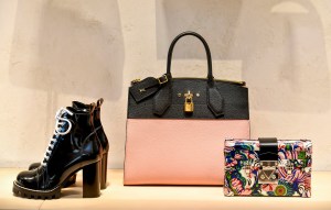 Shoes and handbags in the LV flagship on Place Vendôme