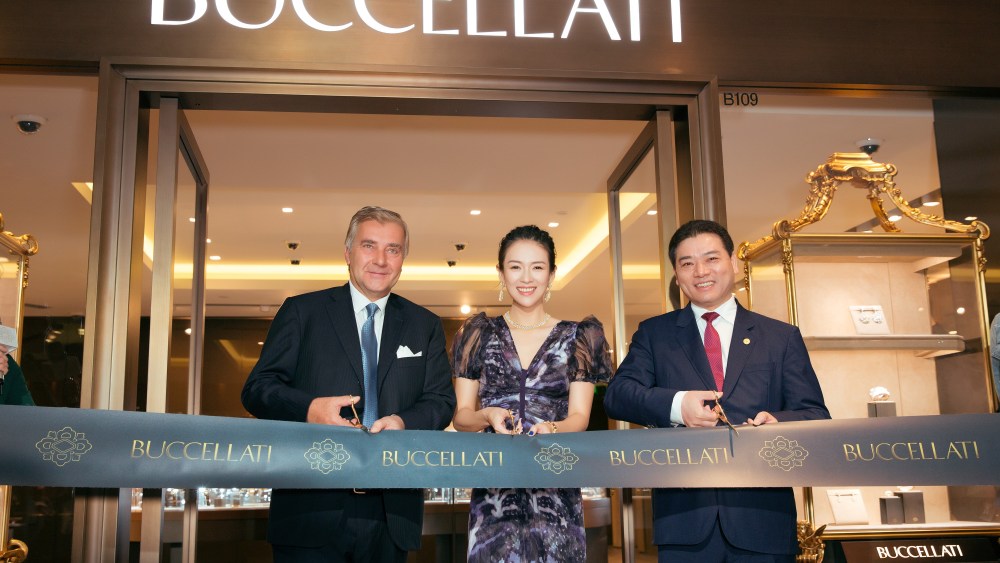 Andrea Buccellati, actress Zhang Ziyi and Xu Jingang.