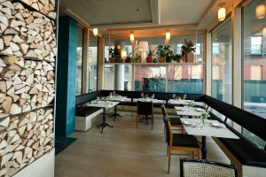 Inside Celestine restaurant.