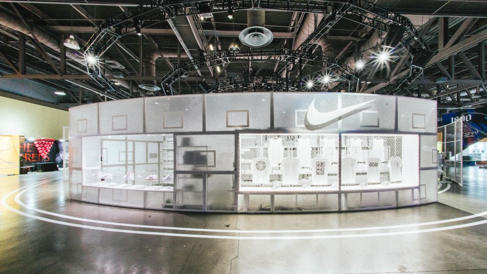 The Nike booth at ComplexCon.