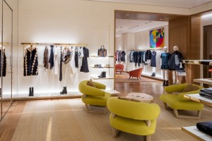 A view of Louis Vuitton’s renovated Michigan Avenue store.