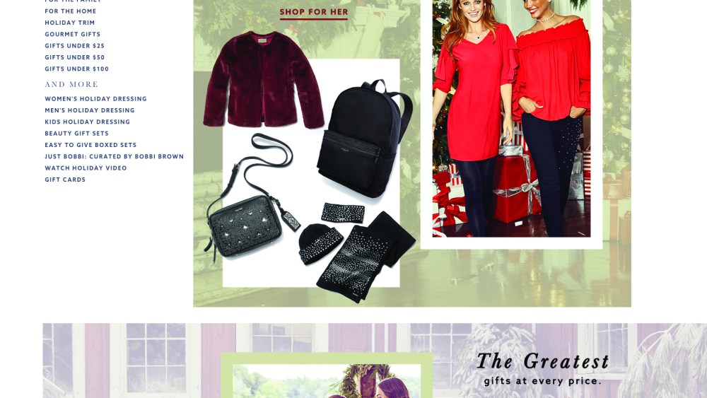 Lord & Taylor's web site.