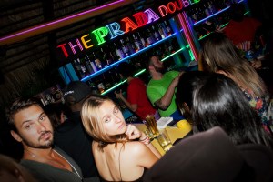 The scene at Prada Double Club.
