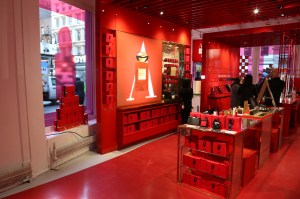 The Armani Box pop up shop in Soho.