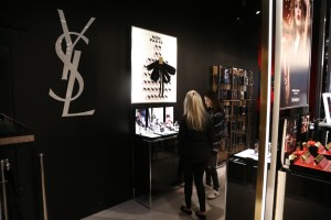 The YSL pop up shop in Soho.