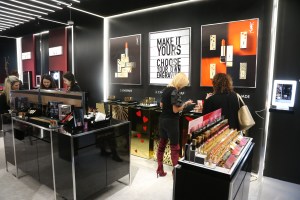 The YSL pop up shop in Soho.