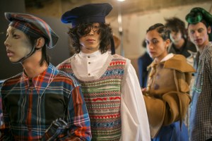 Backstage at Charles Jeffrey Loverboy Men's Fall 2018
