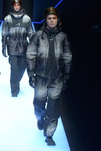 Model on the catwalk