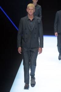 Model on the catwalk