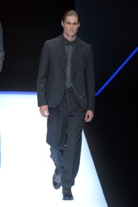 Model on the catwalk