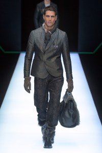 Model on the catwalk