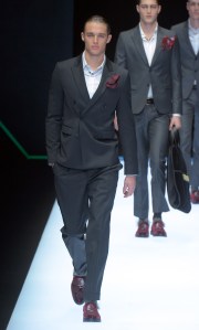 Model on the catwalk