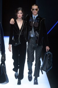 Models on the catwalk