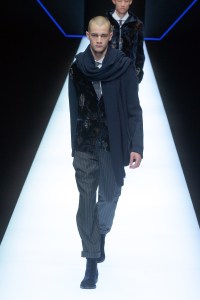 Model on the catwalk