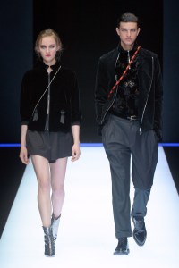 Models on the catwalk