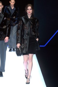 Model on the catwalk