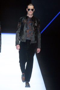 Model on the catwalk