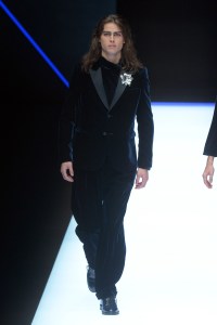 Model on the catwalk