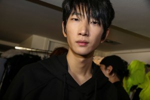 Backstage at Juun J Men's Fall 2018