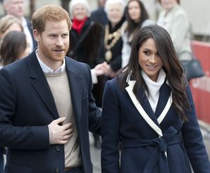 Britain's Prince Harry and his fiancee Meghan Markle arrive to take part in an event for young women as part of International Women's Day in Birmingham, central EnglandBritain Royals, Birmingham, United Kingdom - 08 Mar 2018