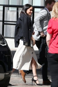 Meghan MarkleCommonwealth Youth Forum, QEII Conference Centre, London, UK - 18 Apr 2018WEARING ALTUZARRA DRESS AND CAMILLA AND MARC BLAZER BAG BY OROTON SHOES BY TAMARA MELLON