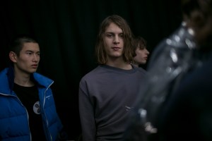 Backstage at Off-White Men's Fall 2018