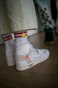 Backstage at Off-White Men's Fall 2018