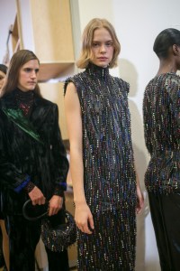 Backstage at Christopher Kane RTW Fall 2018