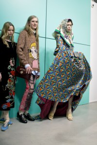 Backstage at Gucci RTW Fall 2018