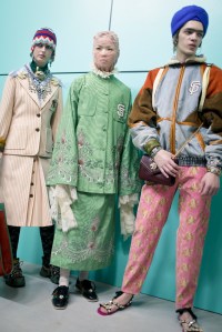 Backstage at Gucci RTW Fall 2018