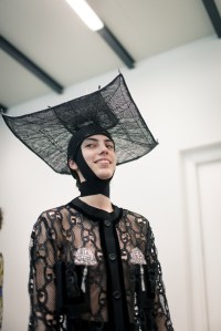 Backstage at Gucci RTW Fall 2018