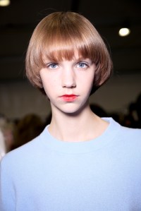Backstage at Jil Sander RTW Fall 2018