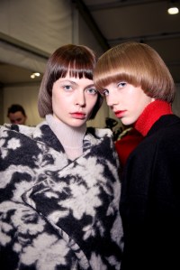 Backstage at Jil Sander RTW Fall 2018