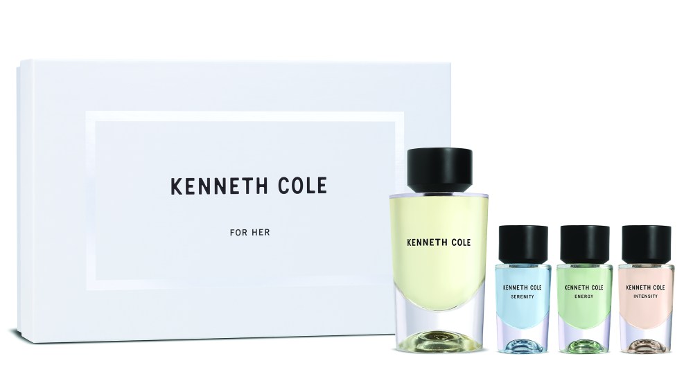 Kenneth Cole for Her and The Personalization Fragrances "Serenity" "Energy" and "Intensity."