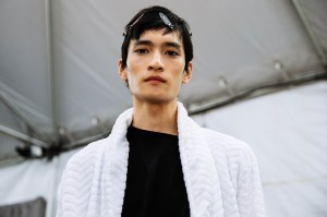 Backstage at Tom Ford Men's Fall 2018
