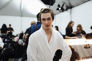 Backstage at Tom Ford Men's Fall 2018