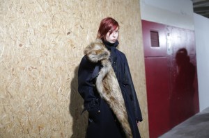 Backstage at Sacai RTW Fall 2018