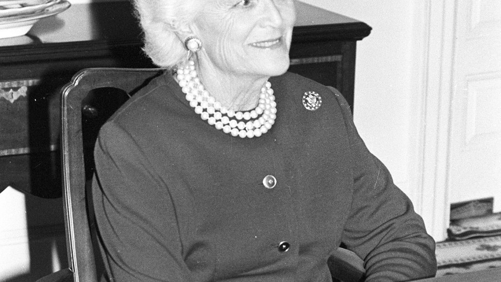 Barbara Bush, 1989.