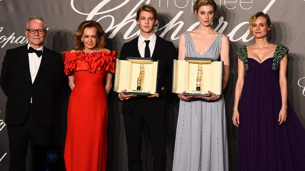 Thierry Fremaux, Caroline Scheufele, Joe Alwyn, Elizabeth Debicki and Diane Kruger