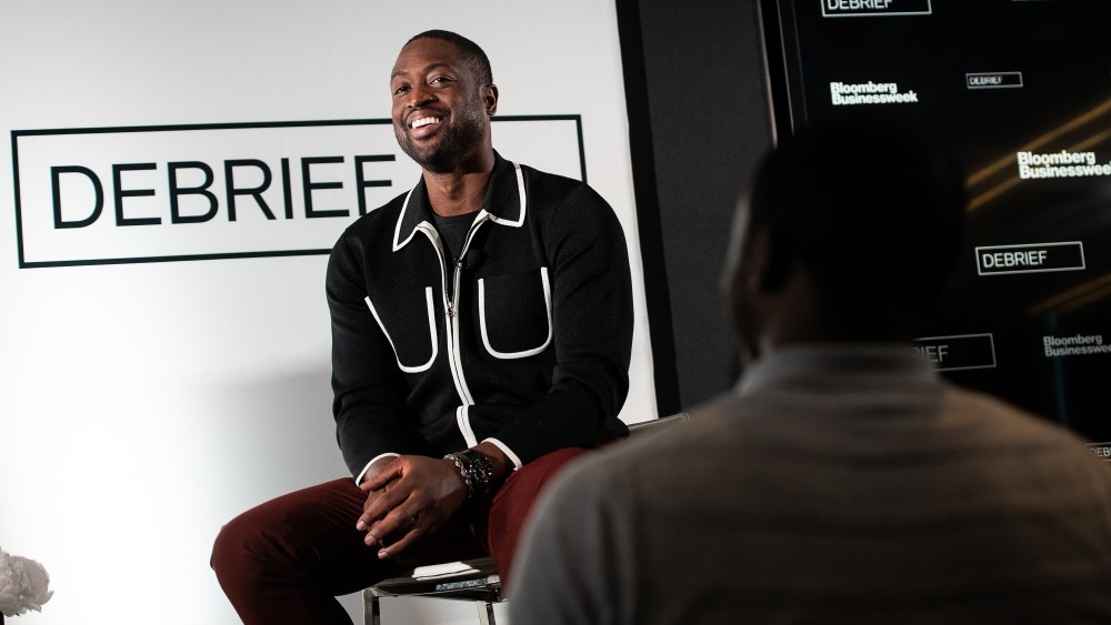Dwyane Wade at the Bloomberg Debrief event.