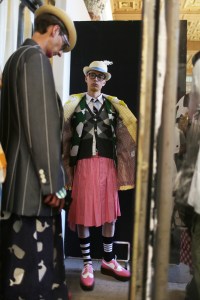 Backstage at Thom Browne Men's Spring 2019
