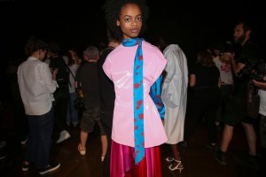 Backstage at Kenzo Spring 2019