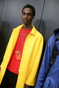 Backstage at Neil Barrett Men's Spring 2019