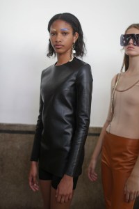 Backstage at Acne Studios RTW Spring 2019